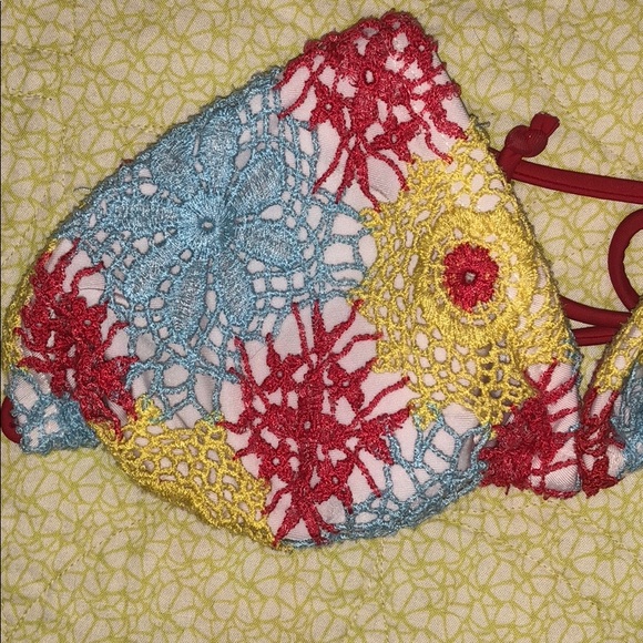 Bundle! Lg Bikini Tops Bandeau & Crochet Triangle - Picture 5 of 5